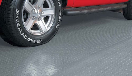 Residential garage floor mats protect floors from scuffing and expensive structural damage.